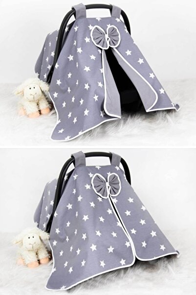 Babynest غطاء عربة الأطفال باللون الرمادي الداكن