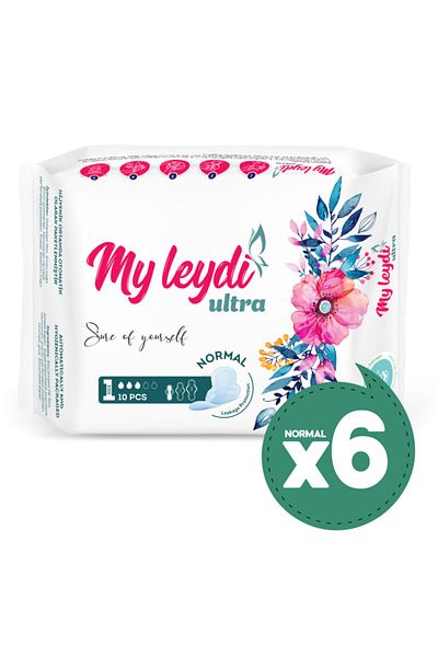 MYLEYDİ Ultra Hygienic Pad Normal 60 Pieces (6 Packs)