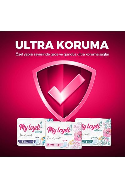 MYLEYDİ Ultra Normal 60 + Night 42 + Long 48 Piece Family Pack (18 Pack) U02 La3 060 4248