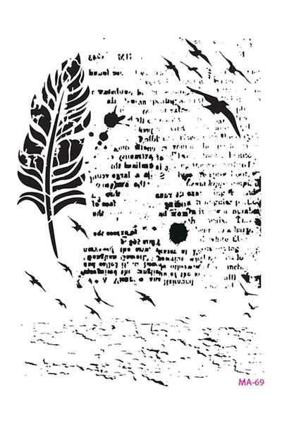Cadence Ma69 Mix Media Stencil, stencil, stencil,plantilla By Polsef