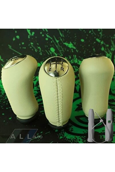 AutoAll مقبض ناقل الحركة بغطاء لامع ومخيط بالكروم من Dacia Lodgy Dokker