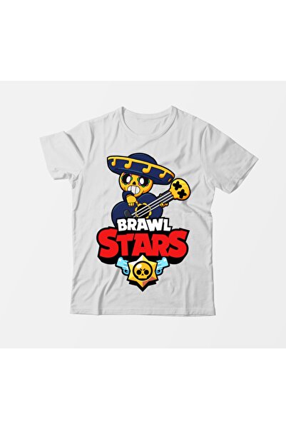 Alfa Tshirt تي شيرت أبيض للأطفال من Brawl Stars Poco2