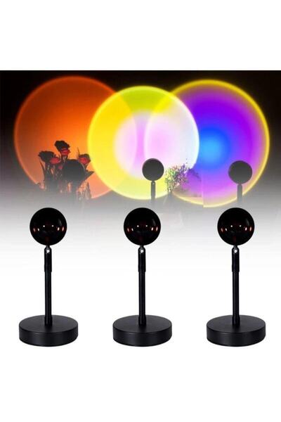 burberk Günbatımı Projektör - Sunset Lamba -Usb Gece Lambası