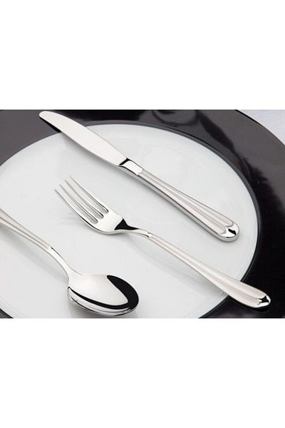 Nehir Palace Model Satin Dessert Spoon for 12 People