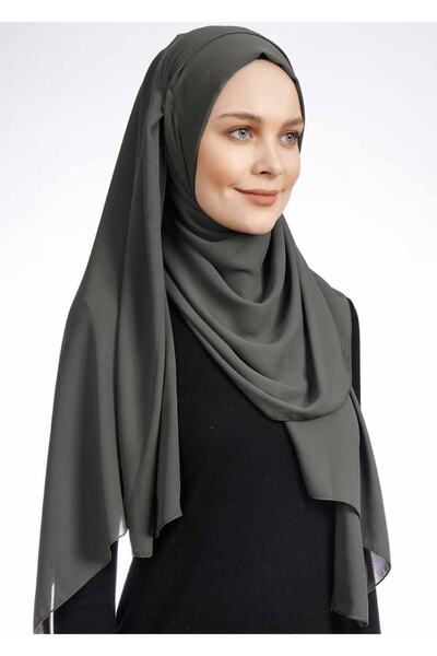 Ecardin Khaki Crepe Fabric - Practical Lycra Shawl St 238