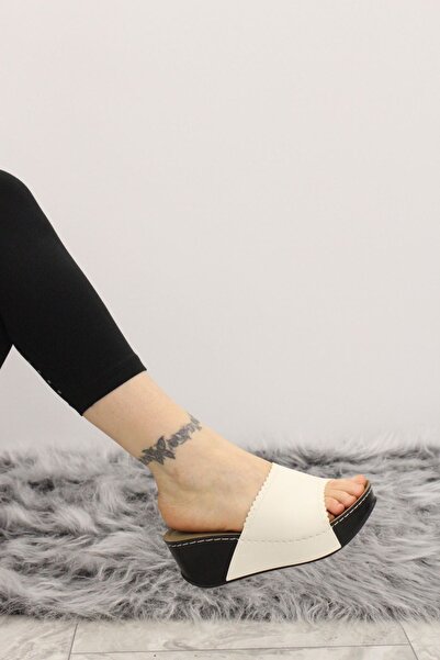 solariz Papuci albi anatomici confortabili