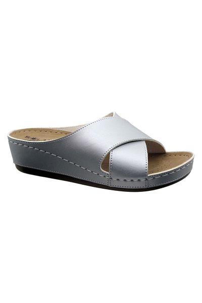 solariz Silver Comfortable Anatomical Slippers