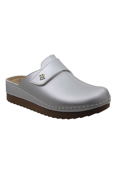 solariz Silver Hospital Doctor Nurse Closed Sabo Anatomic Slippers