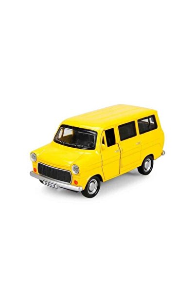 Birlik Oyuncak Pull Drop Classic Metal Minibus Toy Car Die Cast (Yellow)