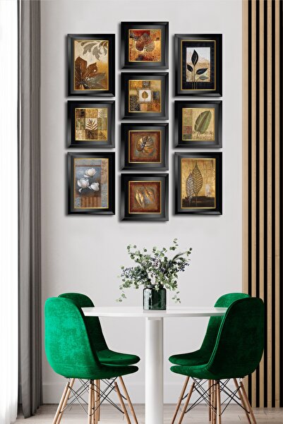 Cadran 10 Parçalı Çerçeve Görünümlü Mdf Tablo Seti Flm198