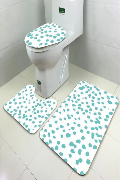 MODANOİVA Set de scaune de toaletă din 3 piese, lavabil, anti-alunecare, anti-pete Mnkz6076