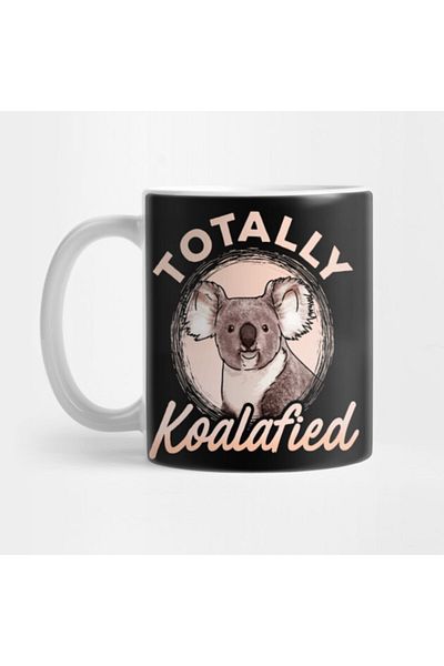 Pixxa كوب هدية من Koalafied Funny Koala Bear Pun