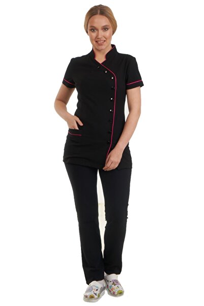 FBC Tekstil 9 Düğmeli Doktor Önlüğü Eczacı Önlüğü Hemşire Önlüğü Estetisyen Ö...