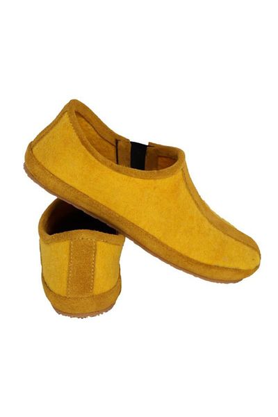 Woolnat Παιδικά παπούτσια από τσόχα Merino Wool Yellow
