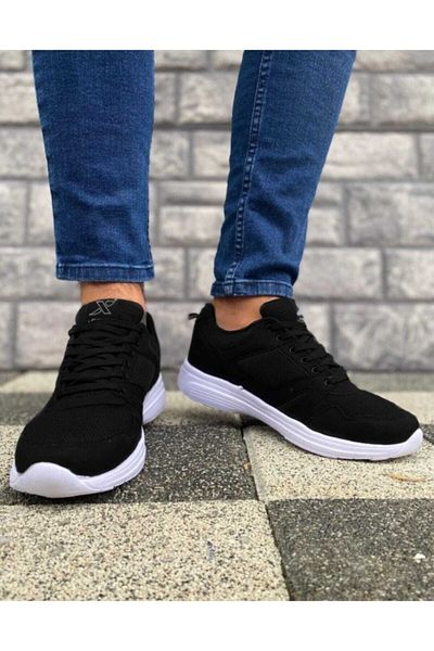 XStep Pantofi de vară cu șireturi alb-negru