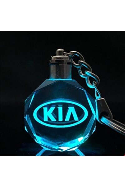 Be Hediyelik سلسلة مفاتيح LED للسيارة مع شعار كيا
