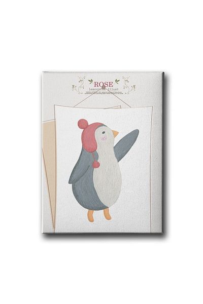 Desenlio Pictură pinguin pe pânză