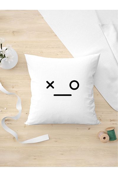 Panorama Ajans Διασκεδαστική θήκη μαξιλαριού Faceless Face X O Design