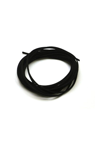 Bi hızlı Süet Ip Siyah Renk ( 5 Metre ) Çap: 3x1,5 Mm