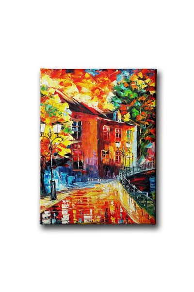 Desenlio Autumn Oil Painting Canvas Print