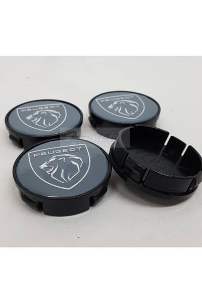 DURU DORUK Peugeot Jant Göbeği 58/55mm Gri 55mm Yuva 4 Lü Set Yeni