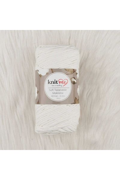 knitme Knit Me Soft Ενισχυμένο Μακραμέ Νήμα 60 Καταθλίψεων 3 Mm.250 Gr. 305