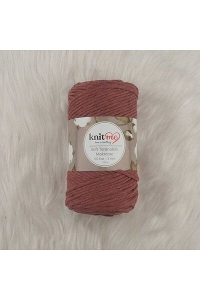knitme Knit Me Soft Τρανσαίτη Μακραμέ Σχοινί 60 Καταθέσεων 3 Mm.250 Gr. 506
