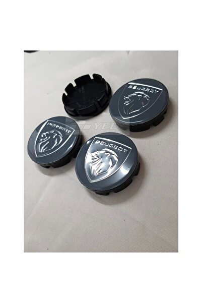 DURU DORUK Peugeot Jant Göbeği 56/52mm Gri 52mm Yuva 4 Lü Set Yeni