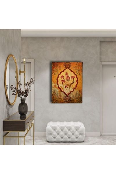 Desenlio Line Painting with Tulip Motif