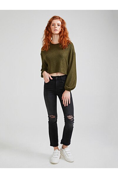 Ltb Hanorac verde cu mânecă lungă