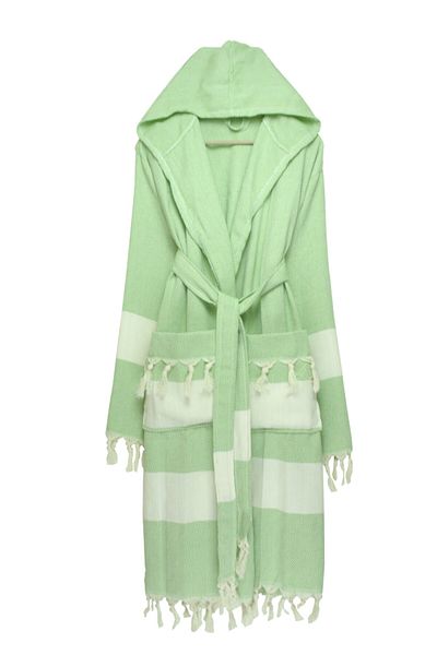 Libde Hooded Cotton Loincloth Bathrobe Unisex