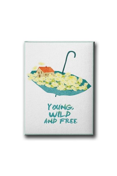 Desenlio Young Wild And Free Canvas Print