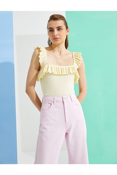 Koton Ruffled Undershirt Cotton