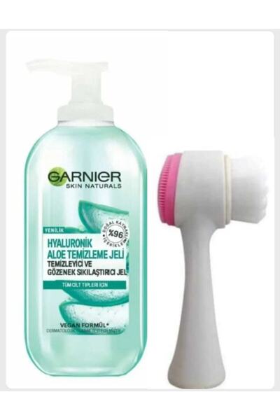 Garnier Hyaluronik Aloe Temizleme Jeli& Yüz Temizleme Fırçası