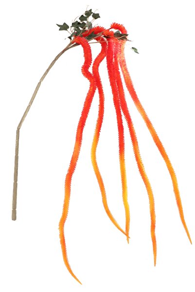 Yapay Çiçek Deposu Yapay Sarkan Amarantus (Amaranthus) 150cm Turuncu Turuncu