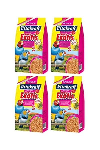 Vitakraft Menü Premium Egzotik Ballı Kuş Yemi 500 Gr 4'LÜ SET