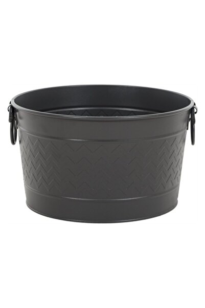 Genel Markalar Siyah Oval Dekoratif Şömine Odunluğu