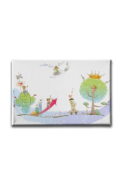 Desenlio Child's World Canvas Painting