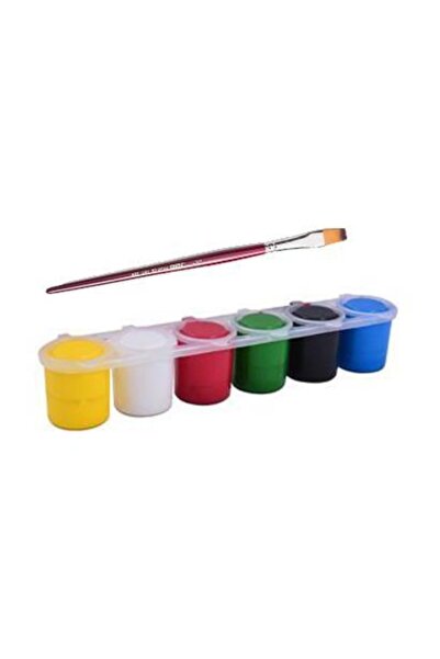 Hobialem Kil Hamuru Set-4, Seramik Hamuru Başlangıç Seti, Ahşap Ebeşuar, Merdane, 1 Kg Kil, Boya, Fırça