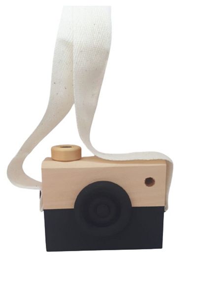 FİYPER Wooden Toy Camera - Black