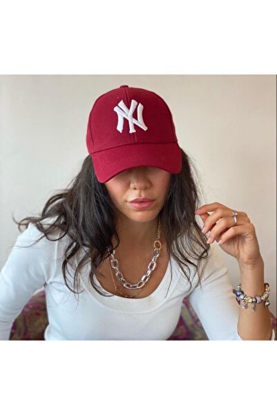 İREM'S ACCESSORİES Unisex NY burgundski šešir