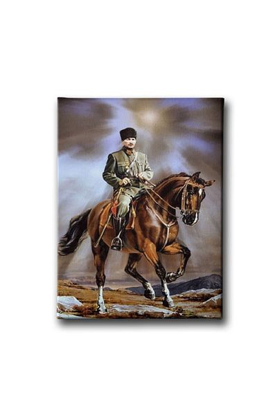 Desenlio Εικόνα σε καμβά Ατατούρκ με άλογο