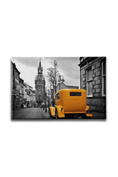 Desenlio Classic Car Street Canvas Painting