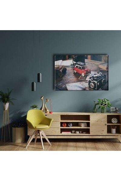 Desenlio Classic Vosvos Car Canvas Painting
