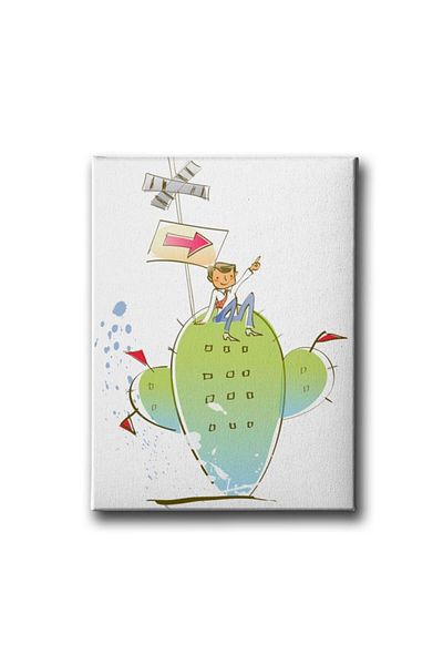 Desenlio Pictură pe pânză pentru copii Cactus