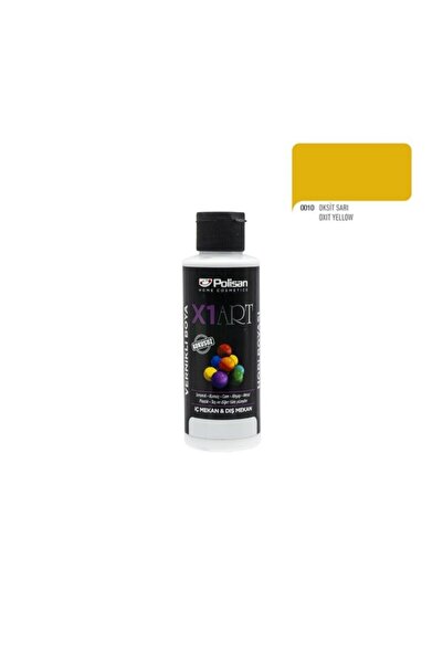 Polisan X1art Vernikli Hobi Boyası 120ml - 0010 Oksit Sarı