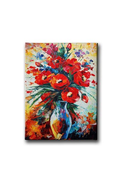 Desenlio Vase Oil Painting Canvas Print