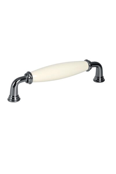 Porcellana Perla Porselen Kulp Dolap Çekmece Mobilya Mutfak Kulbu Yakut 128mm-krem-füme-stk0617