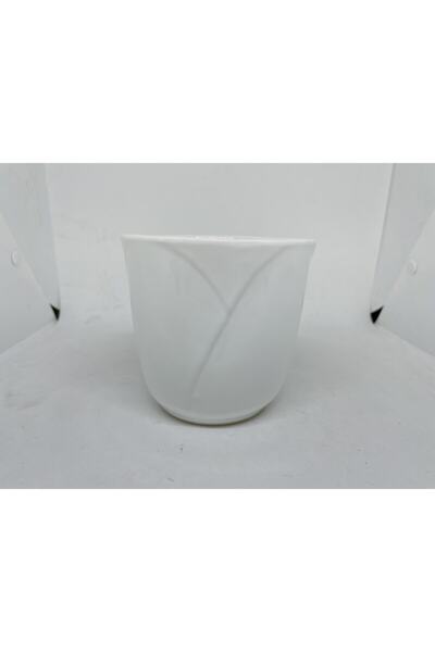 Yılmaz Seramik Beyaz Seramik Saksı
