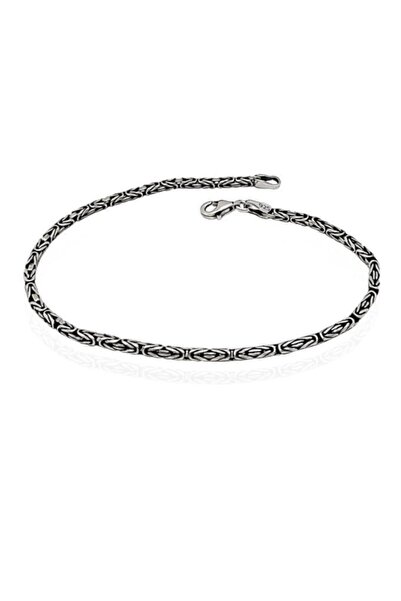 Aykat Erkek Kral Zincir Bileklik Modeli 925 Ayar Gümüş Blk-364